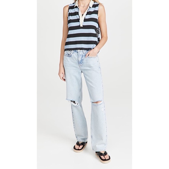 Free People Doing It Rugby Collared Tank Top - Picture 4 of 9